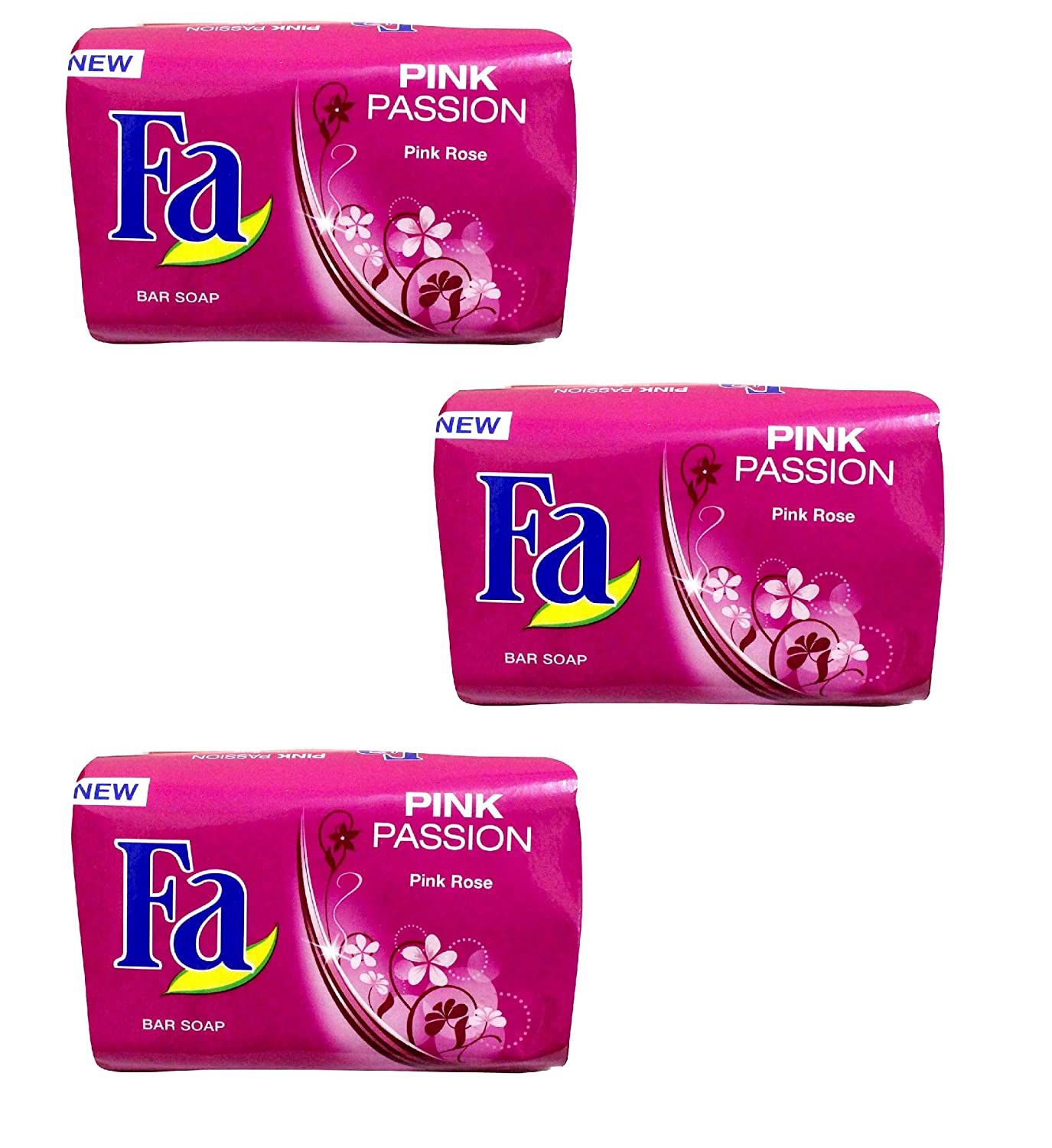 Fa Pink Passion Pink Rose Bar Soap 175g (Set of 3)