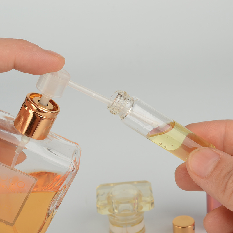 MUB 5ml Travel Refillable Perfume Bottles & Portable Mini Aluminum Perfume Atomizer Spray Bottle With Rhinestones