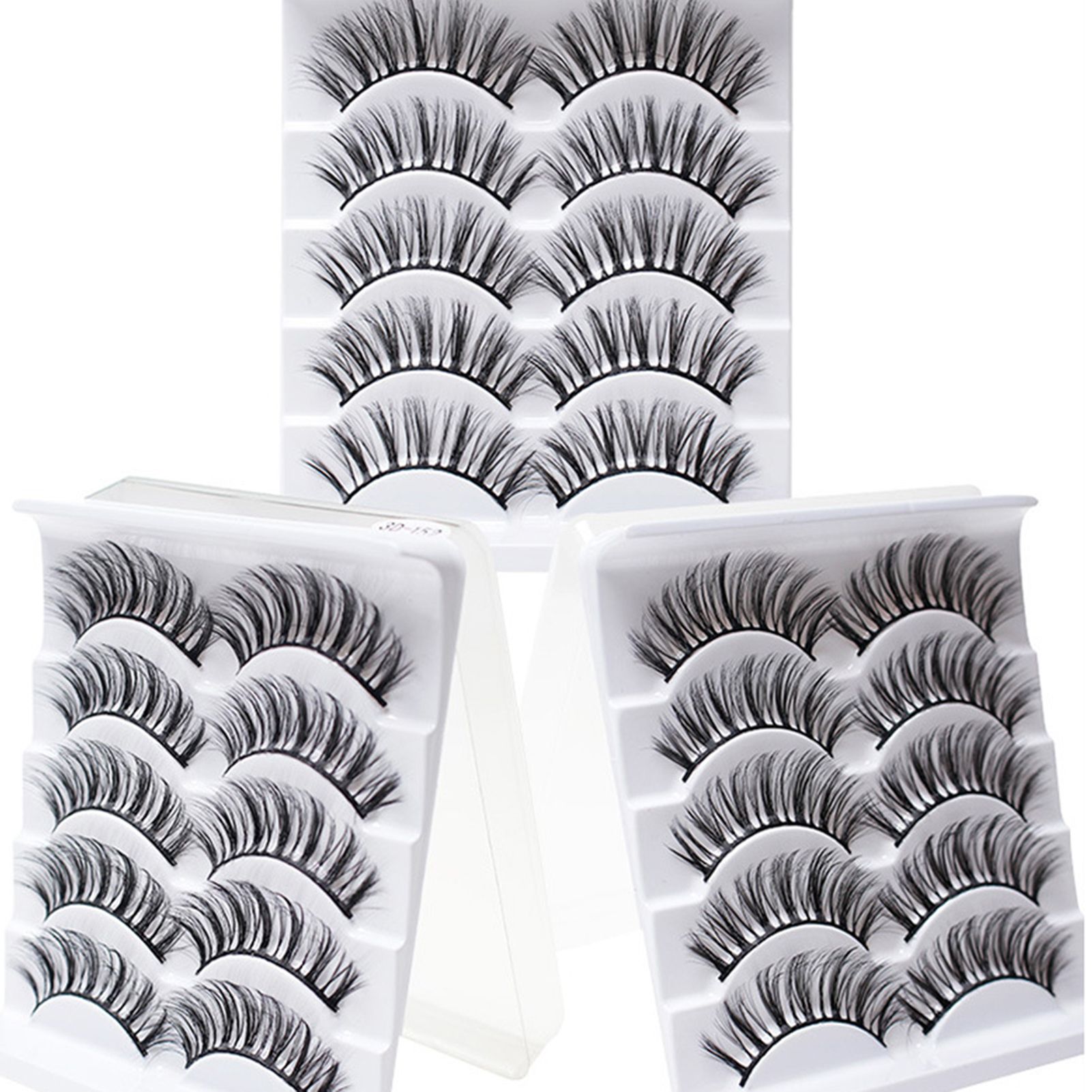 Eyelashes Handmade 3D Mink Lashes Make Up Curling Eye False Eyelashes