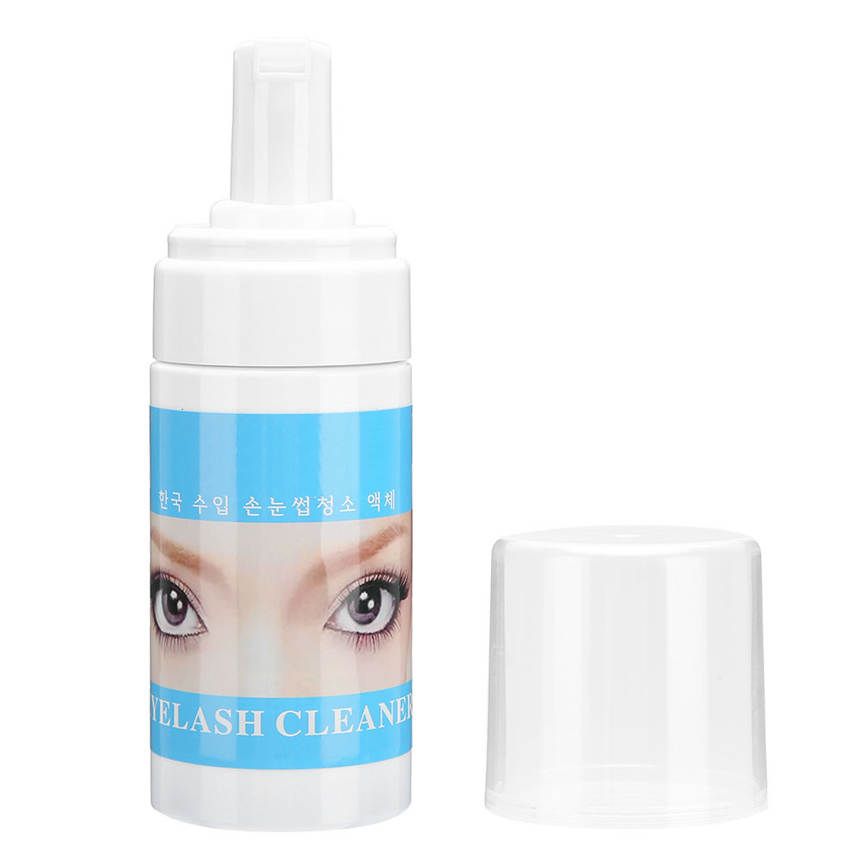 100ml Foaming Eyelash Cleanser Professional Extension Cleaner Soft Foam to Remove Makeup Residue for Extensions