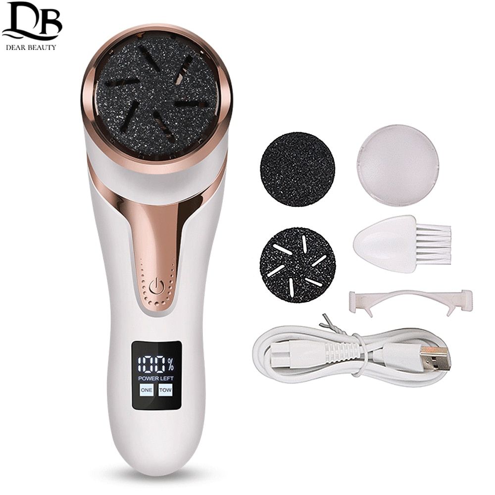 Electric Pedicure Tools Foot Care 3 Grinding Heads Waterproof Remove Leg Heels Dead Skin Callus Remover Feet Clean Machine