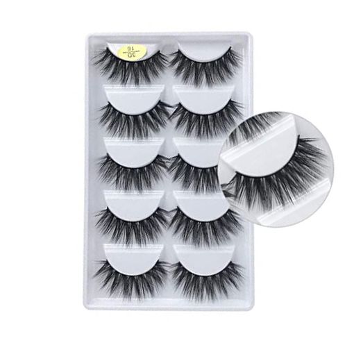5 pairs of 3D curling i lash set