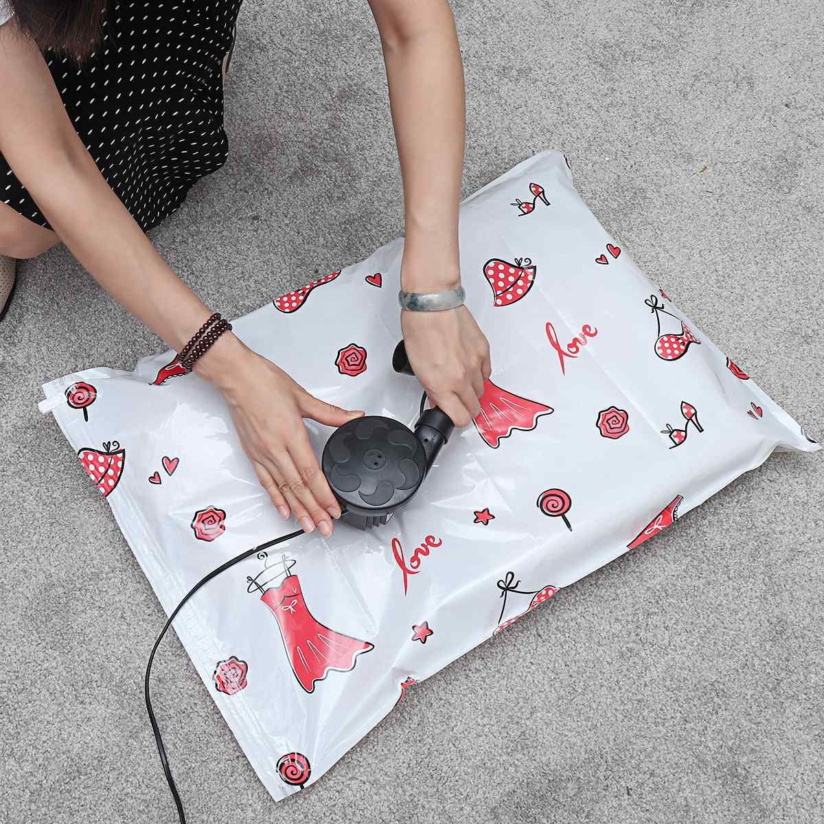 1PC Thickened Vacuum Storage Bag For Cloth Compressed Bag Reusable Blanket Clothes Quilt Organizer Folding waterproof dust