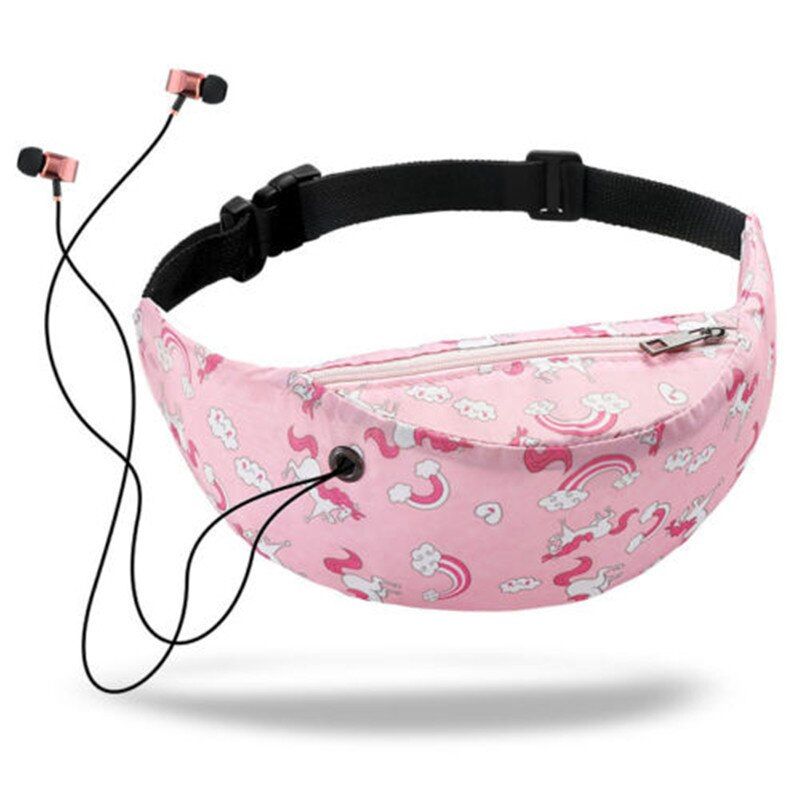 Women Fashion Floral print Waist Bag Waterproof Running Belt Bum Waist Chest Pouch Fanny Pack Camping Sport Hiking Zip Bag 2021