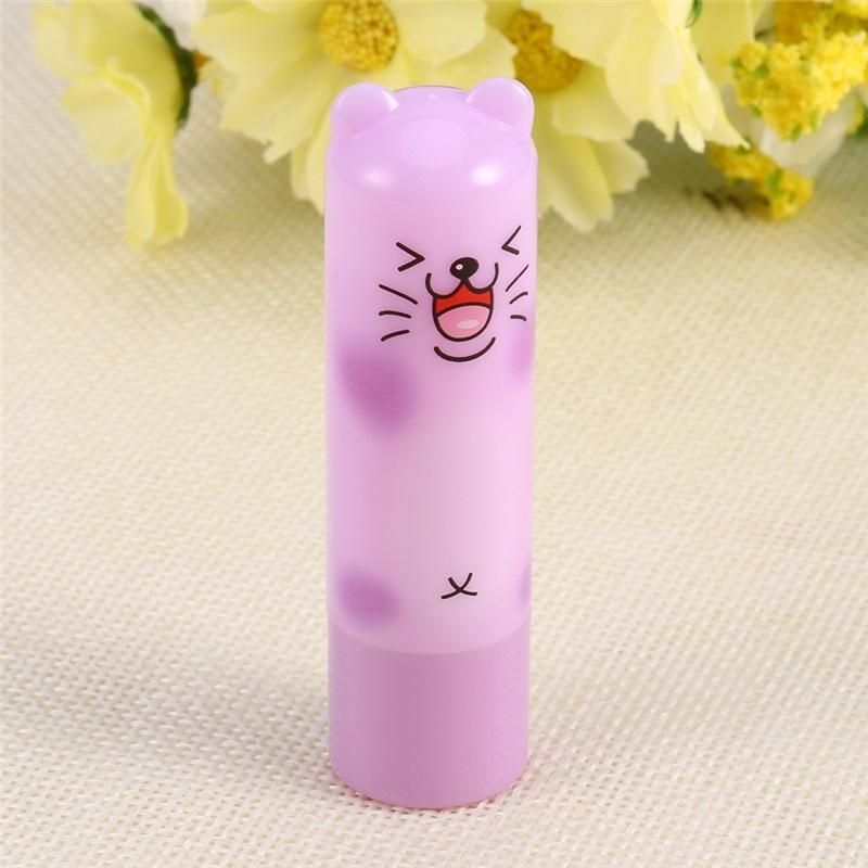 Cute Bear Lip Balm Colorless Moisturizing Cute Lip Balm
