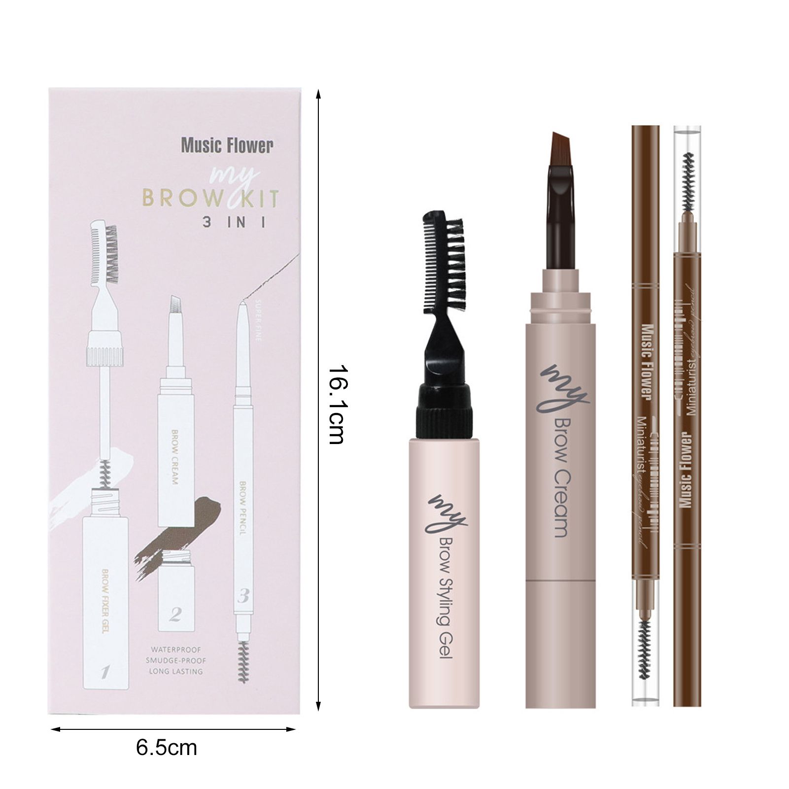 Liquid Eyebrow Pencil Persistent Double-Headed Automatic Long Lasting Eyebrow Pencil