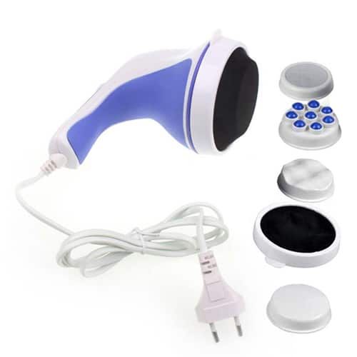 Relax Tone Spin Body Massager With 5 Headers Relax Spin Tone Slimming Lose Weight Burn Fat Full Body Massage Device
