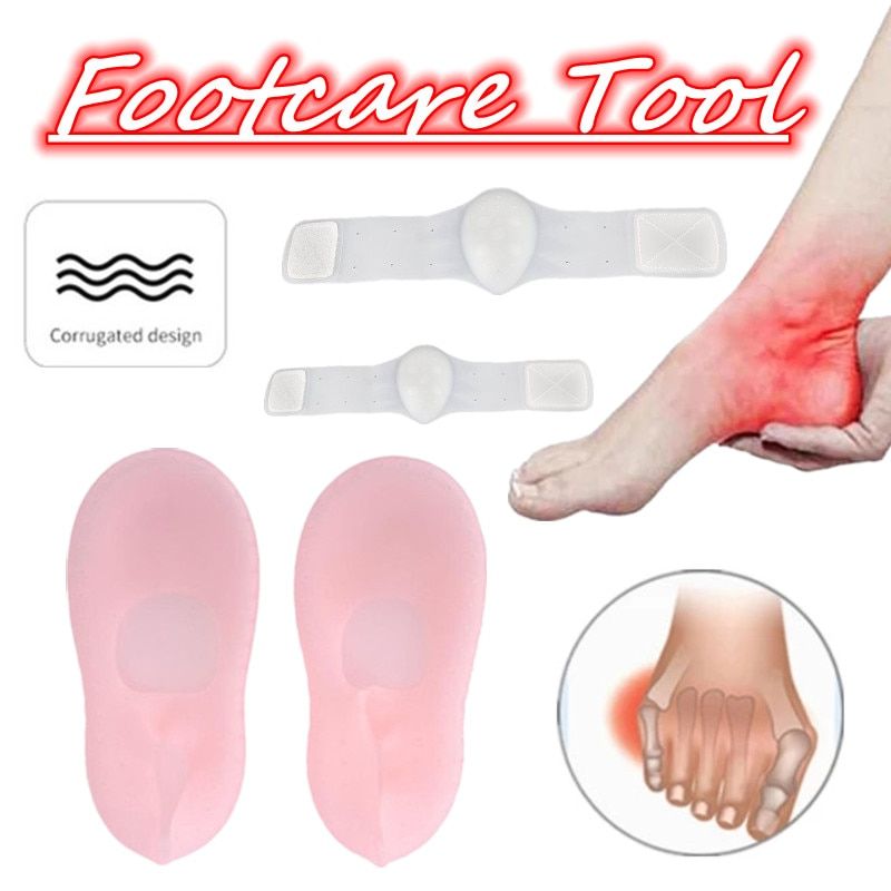 Breathable 5Style Dead Skin Removal Socks Flatfoot Elastic Toe Separator Silicone Orthopedic Insole Transparent Split Foot Patch