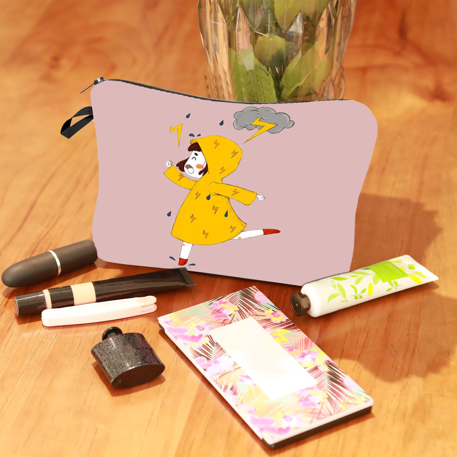 Pencil Bag Printed Compt Fashion Appearance Cosmetic Bag