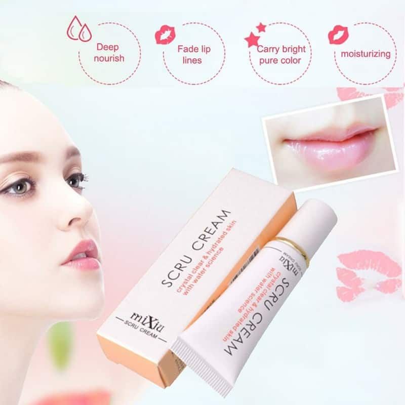 Scru cream for pink lips