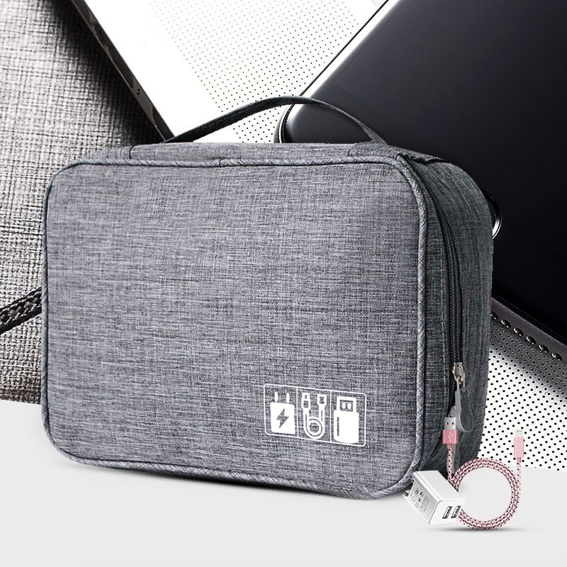 Cable Storage Bag Charger Wire Electronic Organizer Digital Gadget Pouch Coetic Kit Case Closet Wardrobe Accessories Supplies