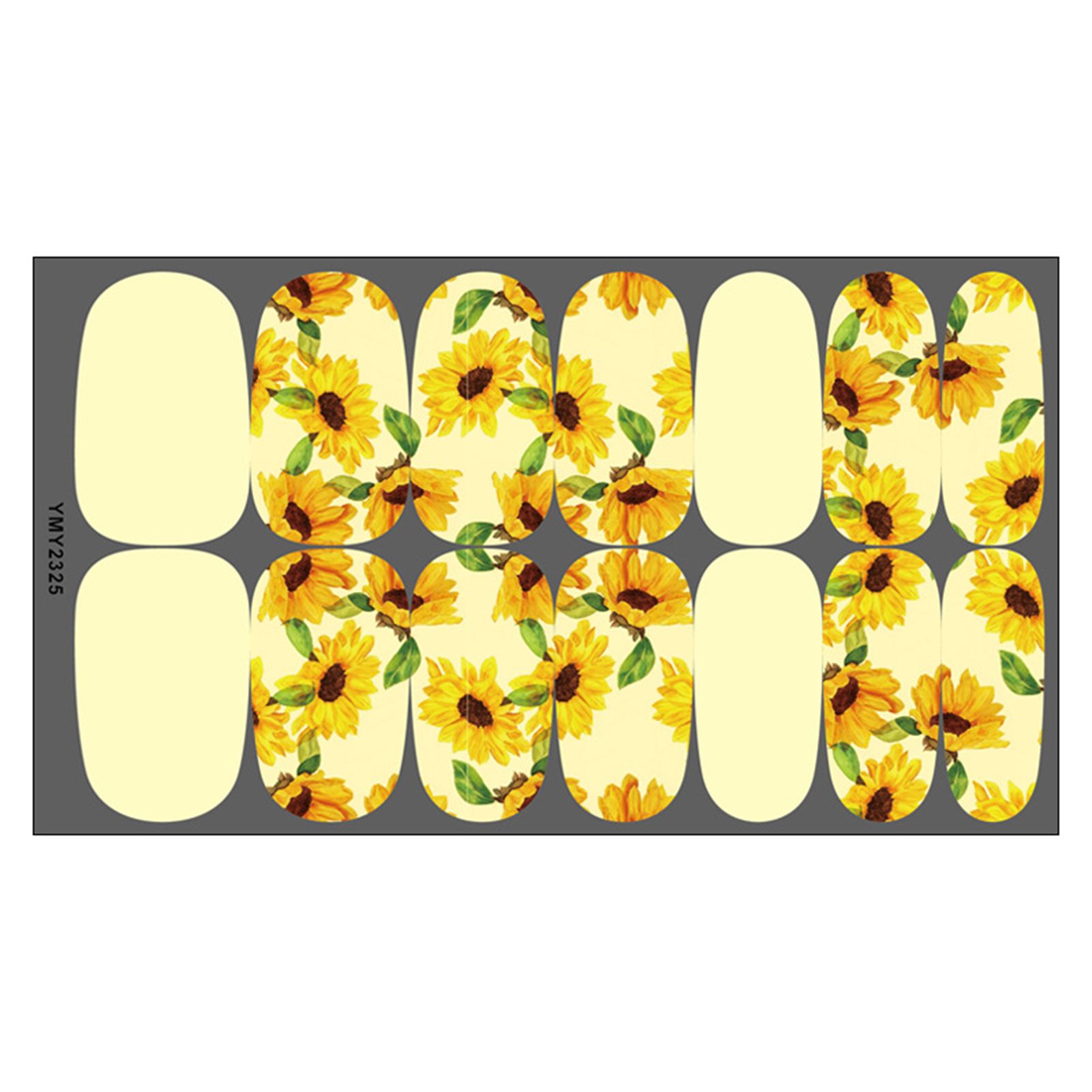 Manicure Decal Universal DIY Easy to Use Sunflowers Nail Art Transfer Sticker for Autumn