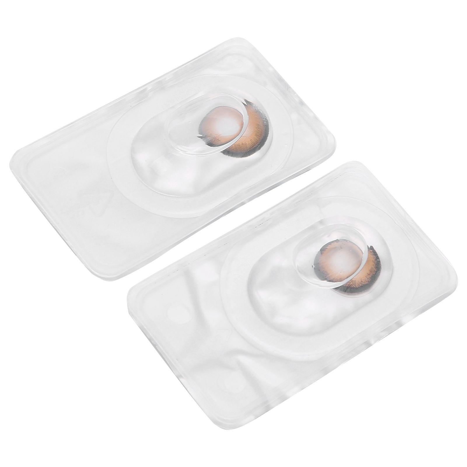 Lan KOU 2Pcs MRS.H Colored Contact Lenses 0 Diopter Soft Hydrophilic Lens Holy Deer 14.5mm