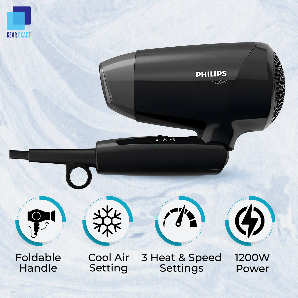 Philips BHC010/12 Essential Care DryCare Hair Dryer for Women