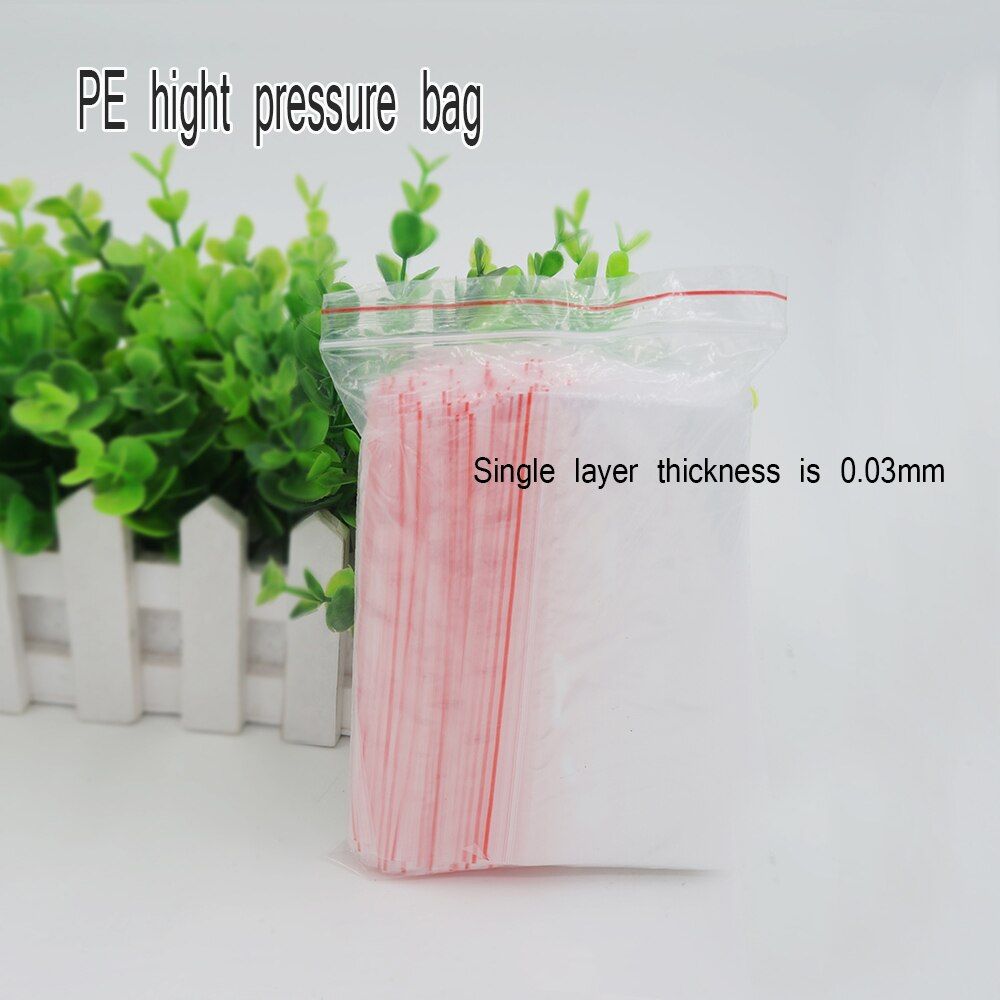Transparent Food Phone Card Valve Hermetic Bag Zip Lock Plastic Gift Packaging Bags Spot 100/ package