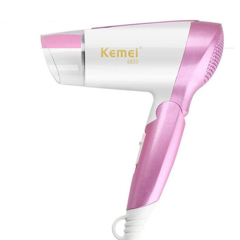 Kemey KM 6833 Cool and Hot Electric Foldable Hair Dryer for Women