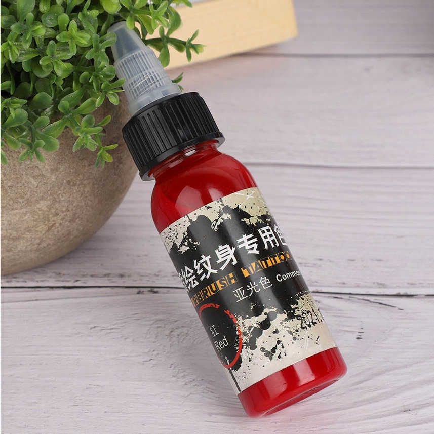 tattoo ink colors pigment 1/1oz(30ml) supply kit black/red/yellow/green/blue for professionals and beginners use