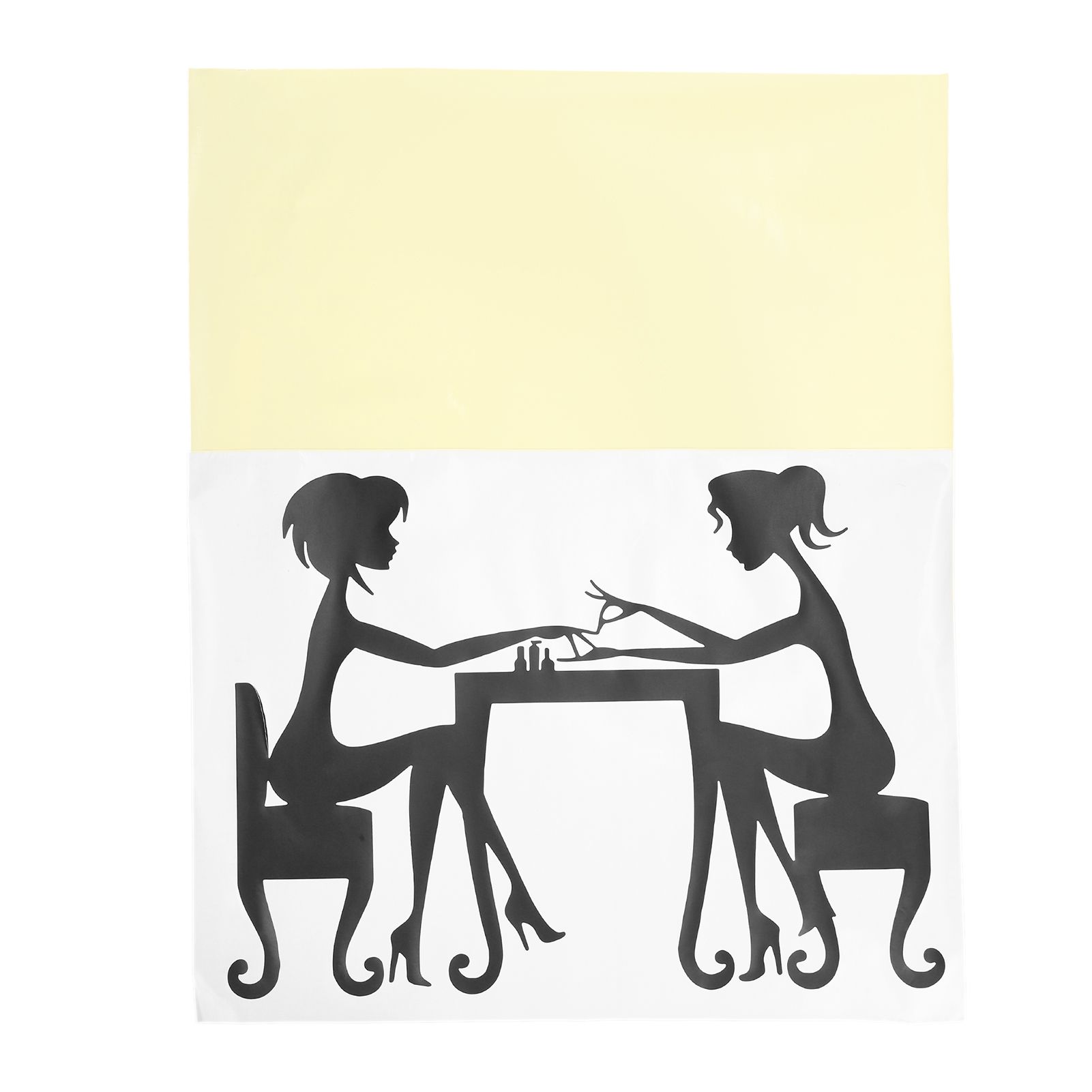 Manicure Vinyl Wall Decal Nail Salon Sticker Eco-friendly Non‑toxic Durable Waterproof for Interior Decoration