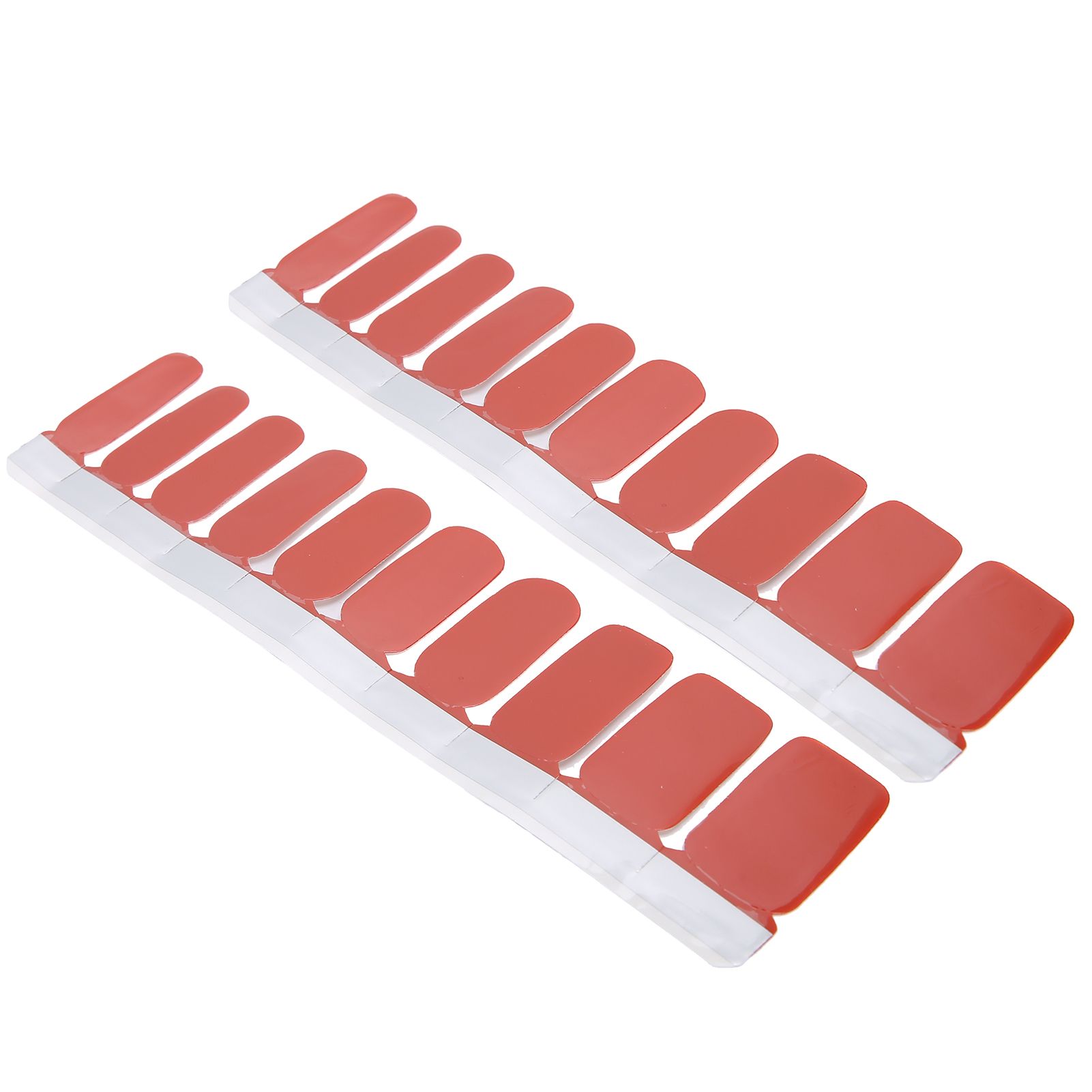 20 PCS Full Cover Wraps Pure Color Nail Polish Stickers Art Decoration