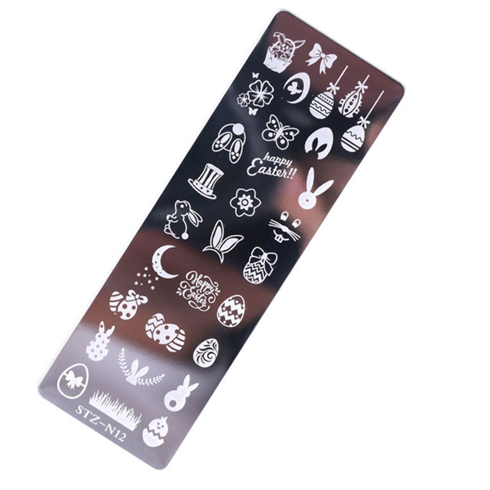 Manicure Transfer Template Flower Butterfly Nail Image Stamping Stencil Plate