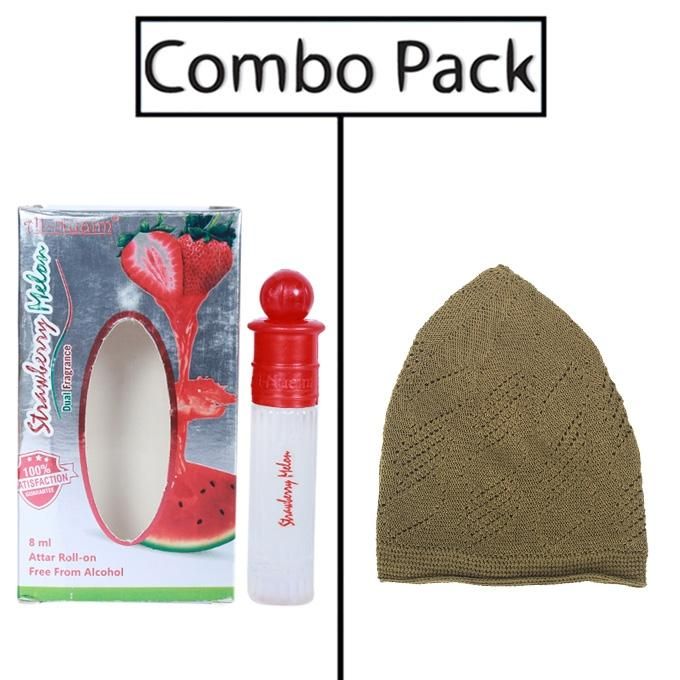 Combo of Al- Nuaim Strawberry Melon Attar and Ash Tupi