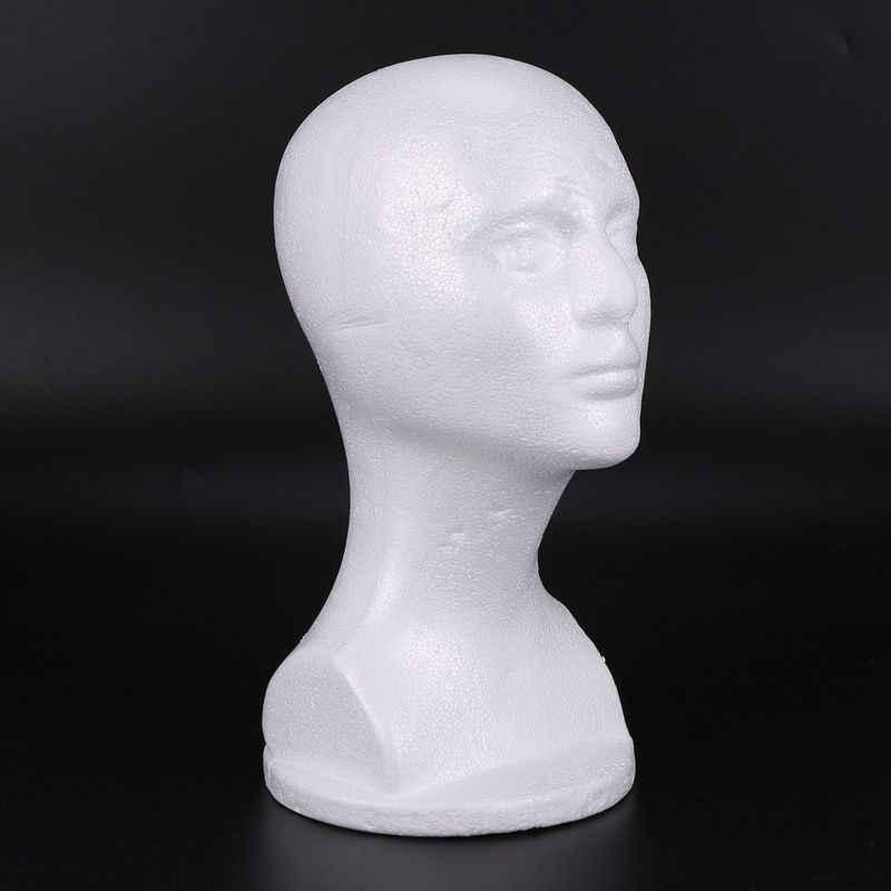 3X Styrofoam Mannequin Foam Head Model Glasses Hat Wig Display Stand