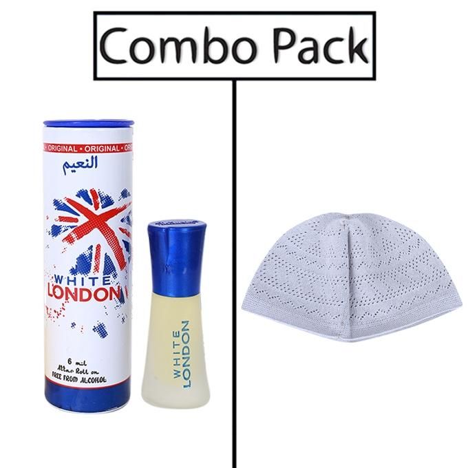 Combo of Men's White Tupi and White London Attar - 6ml