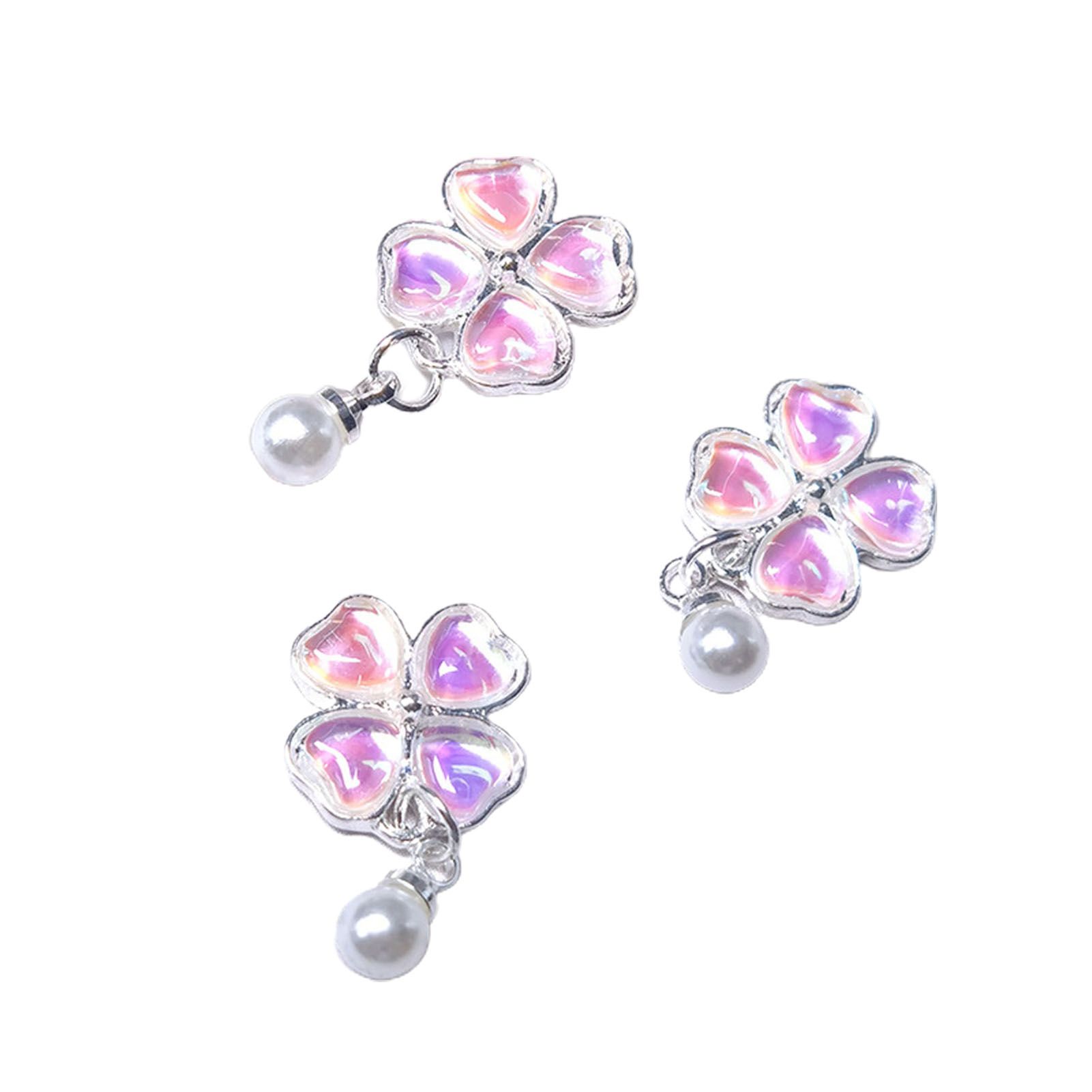 3Pcs/Set  Nail Ornament Gloss Long Lasting Mini Luxury Trendy Alloy Manicure Accessories for Beauty 