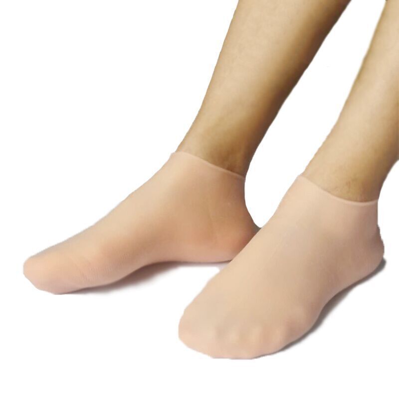 2Pcs Silicone Foot Care Socks Anti Cracking Moisturizing Socks Cracked Dead Skin Remove Protector Pain Relief Pedicure Tools