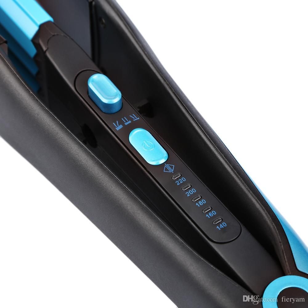 Kemei KM -2209 Professional Hair Flat Iron Curler Hair Straightener Irons 110V-220V EU Plug Tourmaline Ceramic Coating Styling Tools
