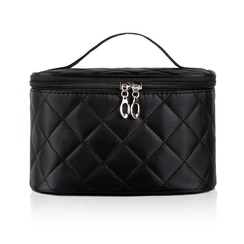 Travel Waterproof Portable Women Makeup Bag large zipper handbag solid color large capacity cosmetic bag with Portability