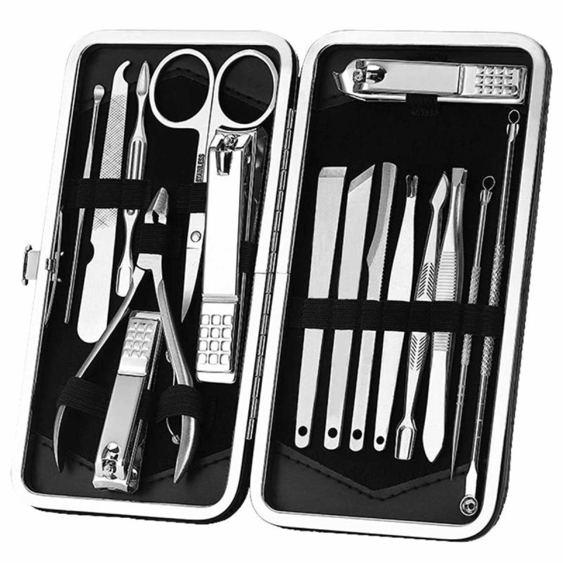 Nail Pedicure Set Professional12pcsStainless Steel Nail Cutting Machine Kit ToolSB