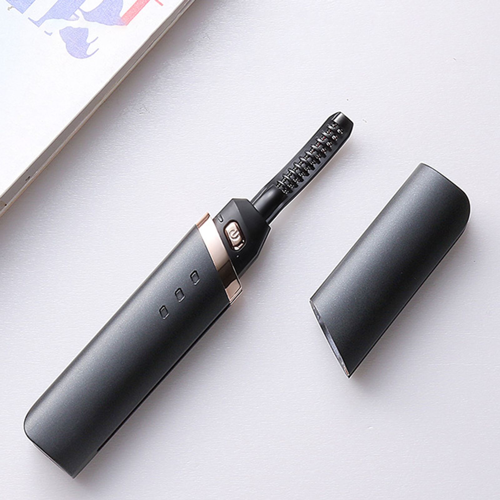 Green Home Electric Eyelash Curler Long Lasting Electric Heated Eyelash Curler