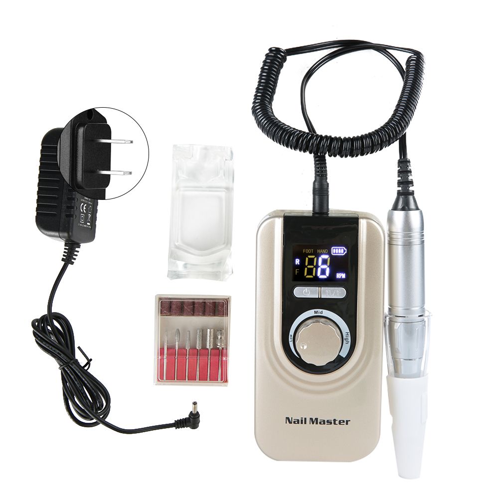 35000RPM Pro Electric Manicure Pedicure Nail Art File Drill Polish Machine NY