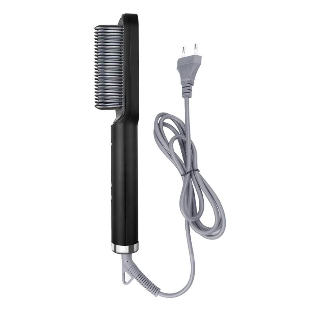 Hair Beard Electric Comb Multifunction Straight Curly Anion Brush Comfortable Heating  Temperature