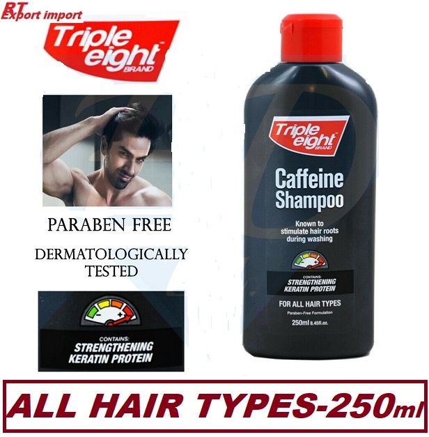 Triple Eight Caffeine Shampoo for All Hair Types 250ml