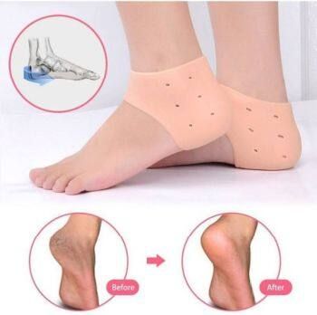 Silicone Heel Anti Crack Set for Men and Women (Free Size)