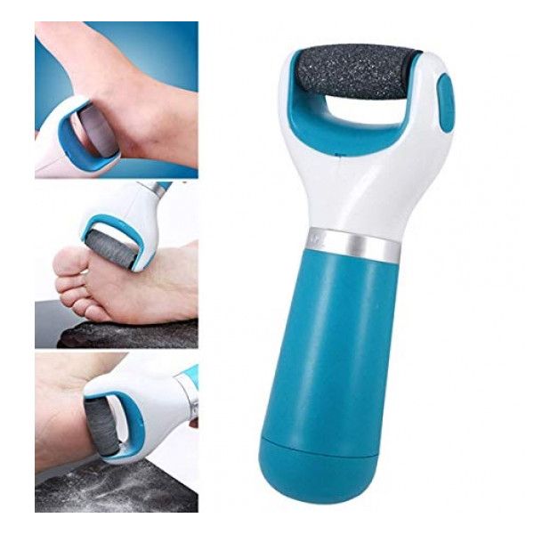USB Scroll Pedi Spin/Scholl Velvet Smooth Electronic Foot Cleaner/Scholl Velvet Smooth Electronic Micro Abrasive Roller Foot Cleaner ( Blue)