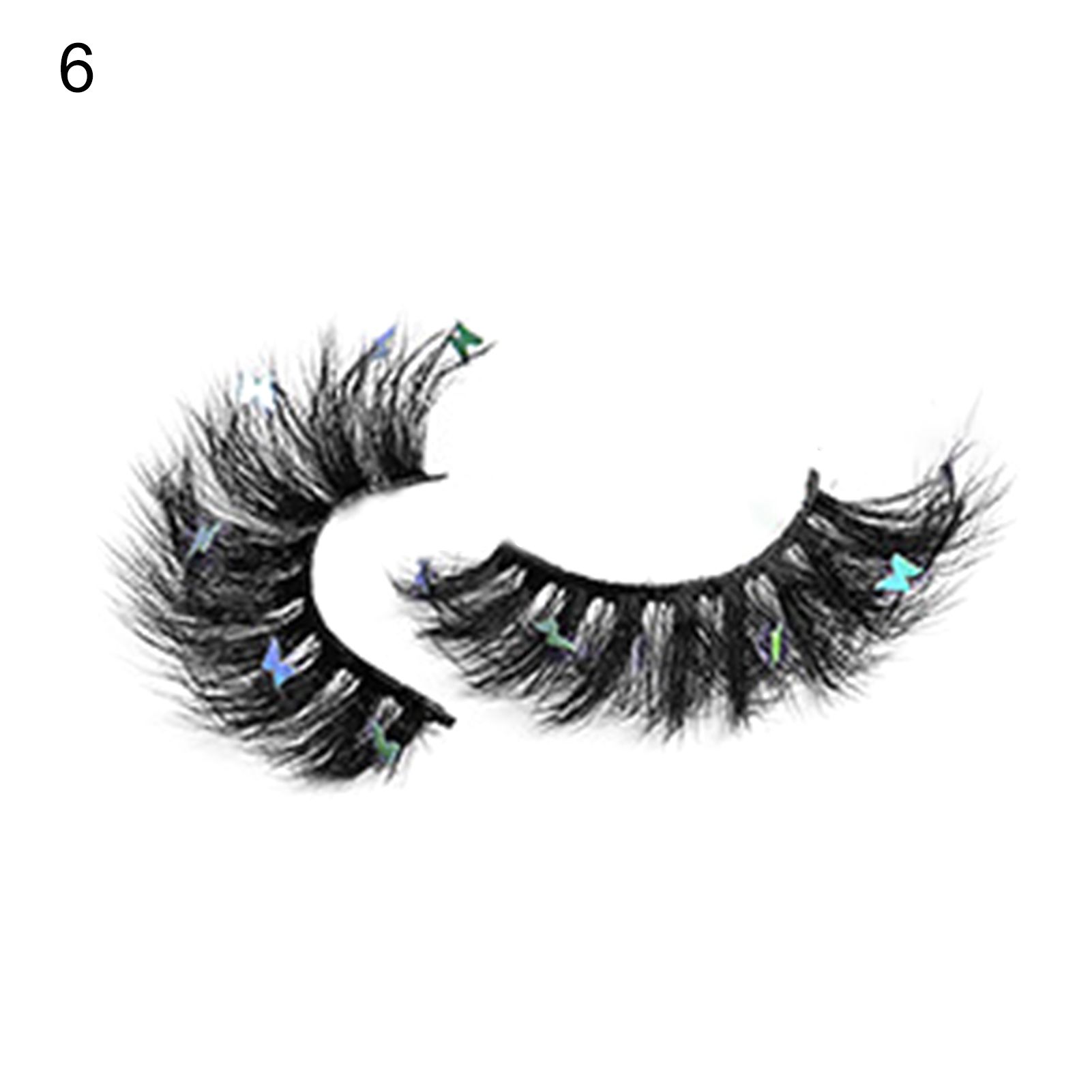 1 Pair False Eyelashes Good Ductility Extending Hairs Waterproof Natural Messy Fake Eyelashes Makeup Tool for Women