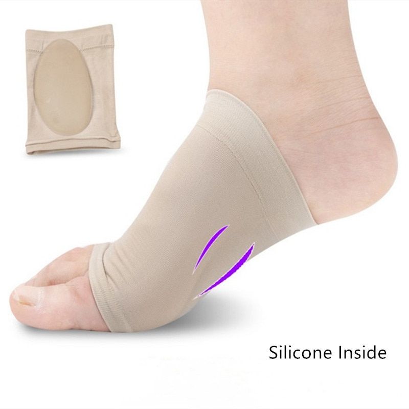 1 Pair Arch Support Sleeves Plantar Fasciitis Heel Spurs Foot Care Flat Feet Relieve Pain Sleeve Socks Orthotic Insoles Pads