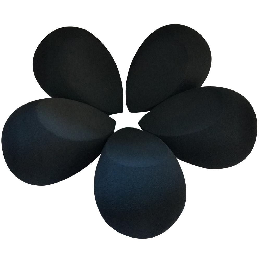 5pcs Black Waterdrop Makeup Foundation SpongeFace Powder Cream Cosmetic Puff Smooth Make up Sponge Puff Tools