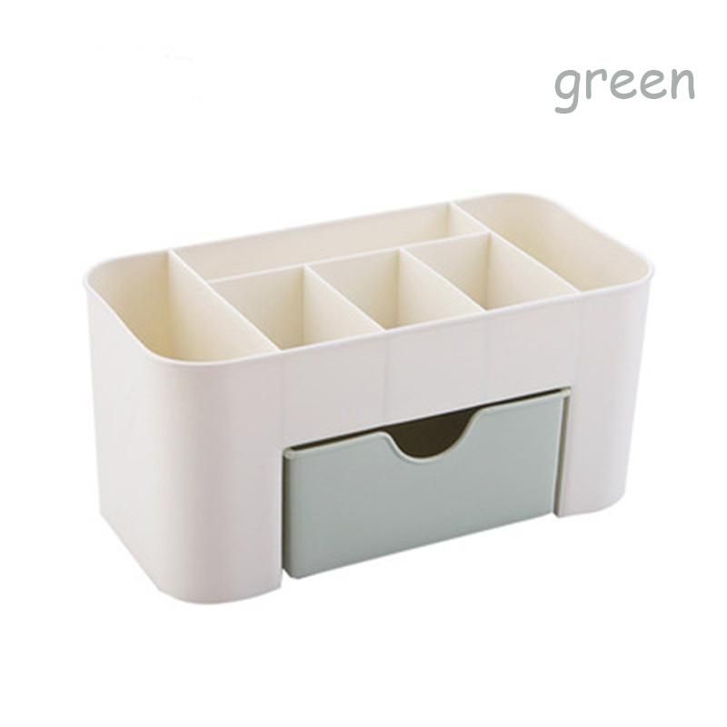 Women Makeup Cosmetic Holder Perfume Jewellery Case Storage Organizer Box Drawer - Green