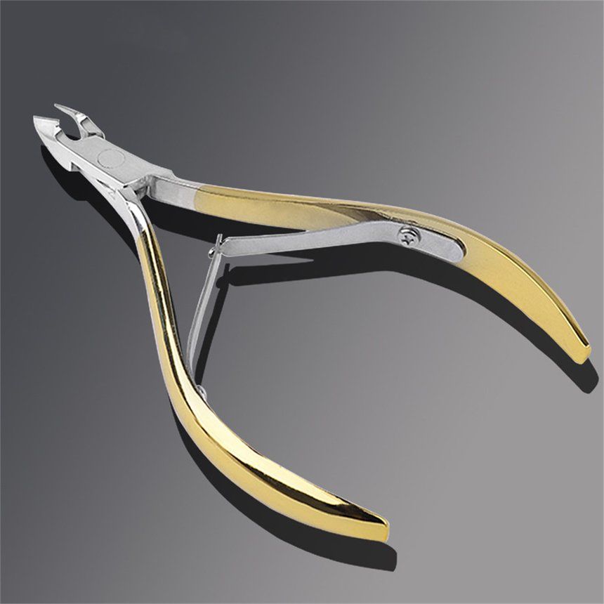 Luxury Cuticle Nipper Nail Dead Skin Nipper Stainless Steel Cuticle Scissor gold