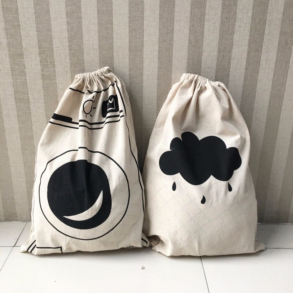 Cartoon Storage Bags Kids Toy Storage Bag Drawstring Backpack Baby Clothes Clothings Laundry Bag Children Room Organizer Pouch