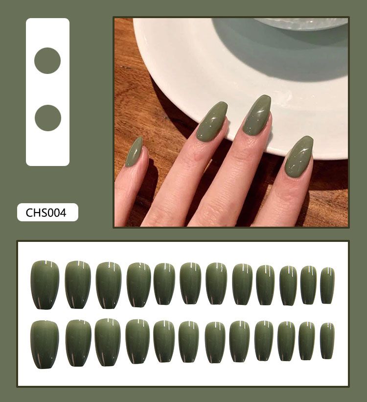 Menggh 24pcs With Design Fake nails solid color False nails press on nails Artificial nails false nails with glue