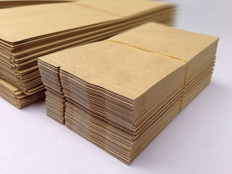 30pcs Kraft Paper Side Gusset Bag Take-out Food Packaging Bag Paper Tea Snack Storage Bag Open Top Heat Sealing Bag Foil Bag