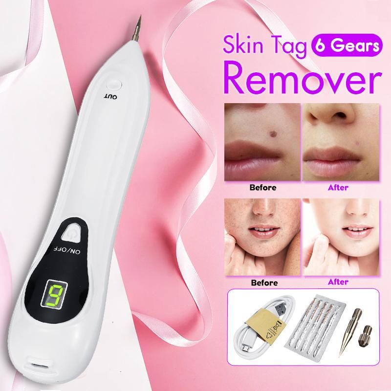 LED Laser Skin Tag Removal Pen Skin Mole Dark Spot Face Wart Tag Remover Machine -
