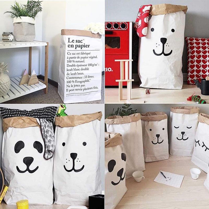 Paper storage bags,large paper storage bags,clothes storage bags,toy storage bag 1pcs/Lot
