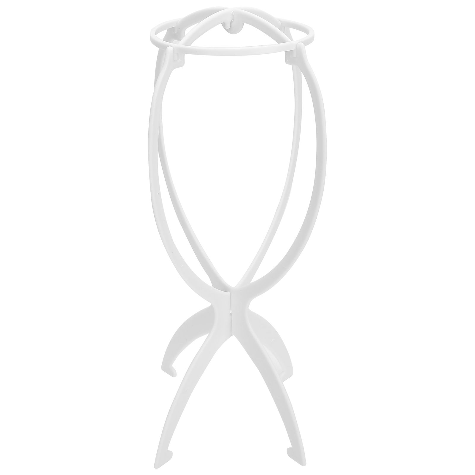 Folding Stable Durable Wig Hair Head Hat Display Plastic Holder Stand Tool