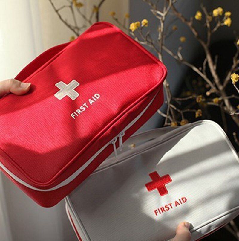 Empty Large First Aid Kit Emergency Box Portable Travel Outdoor Camping Survival Bag Big Capacity Home/Car